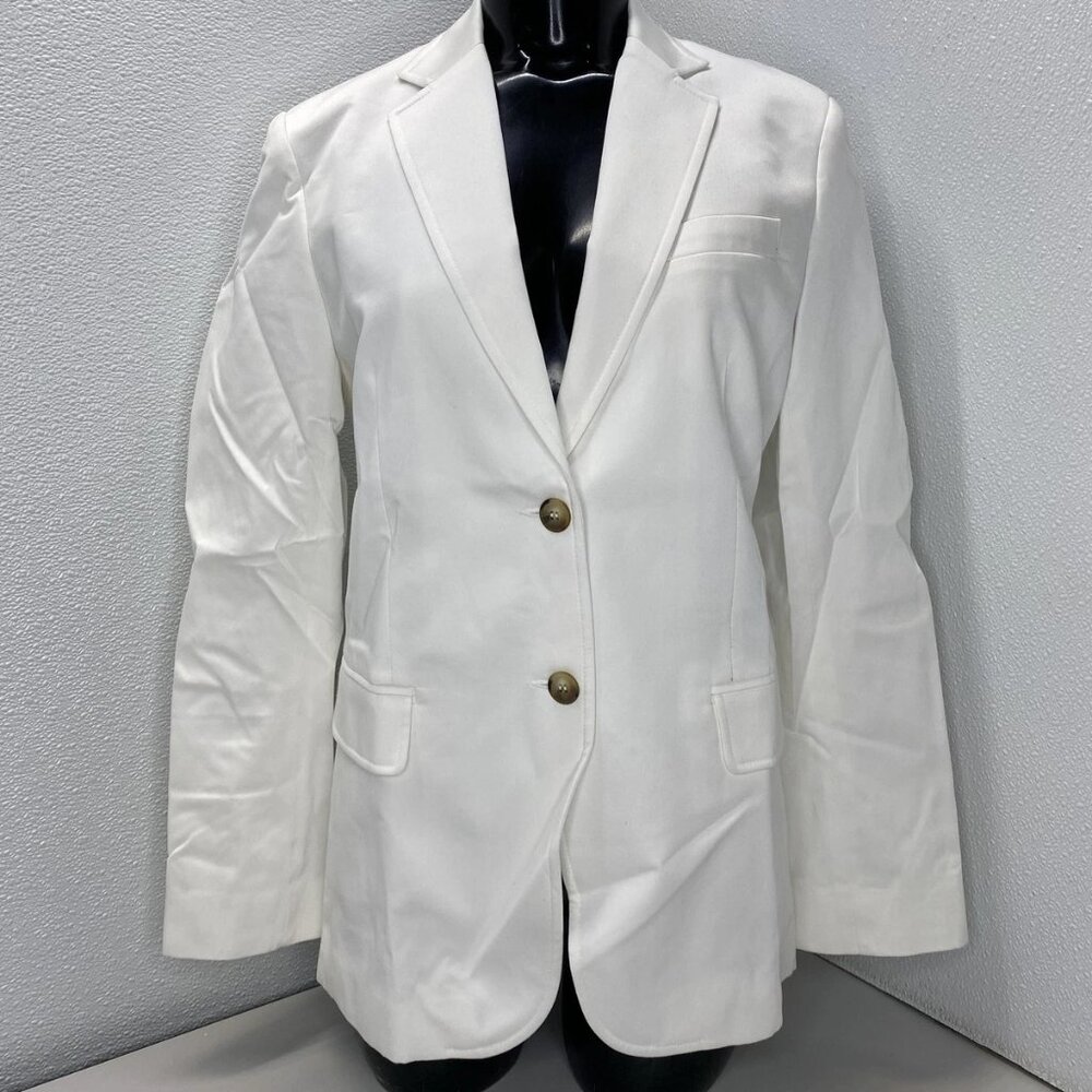 Reiss Women’s Harper Tailored Single-Breasted Blazer – White – Size 6